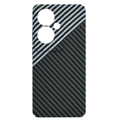 Hülle für Oppo Reno11 F, Techsuit, Carbonite FiberShell, Schwarz Grau