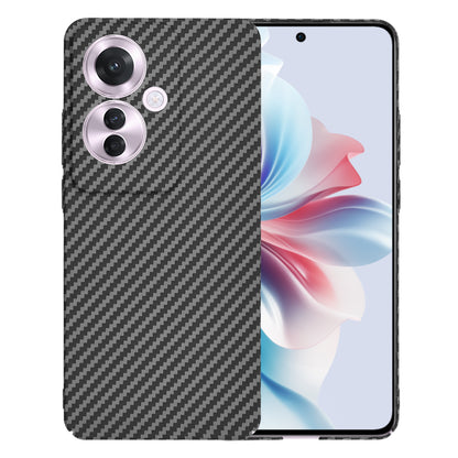 Hülle für Oppo Reno11 F, Techsuit, Carbonite FiberShell, Schwarz