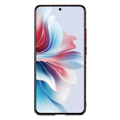 Coque pour Oppo Reno11 F, Techsuit, Carbonite FiberShell, Noir Rouge
