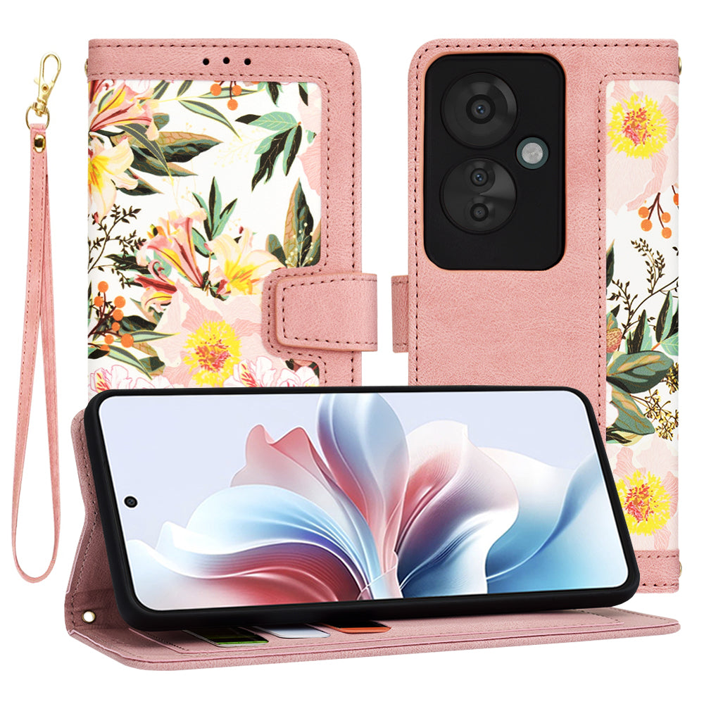 Hülle für Oppo Reno11 F, Techsuit, FlipCraft, Rosa