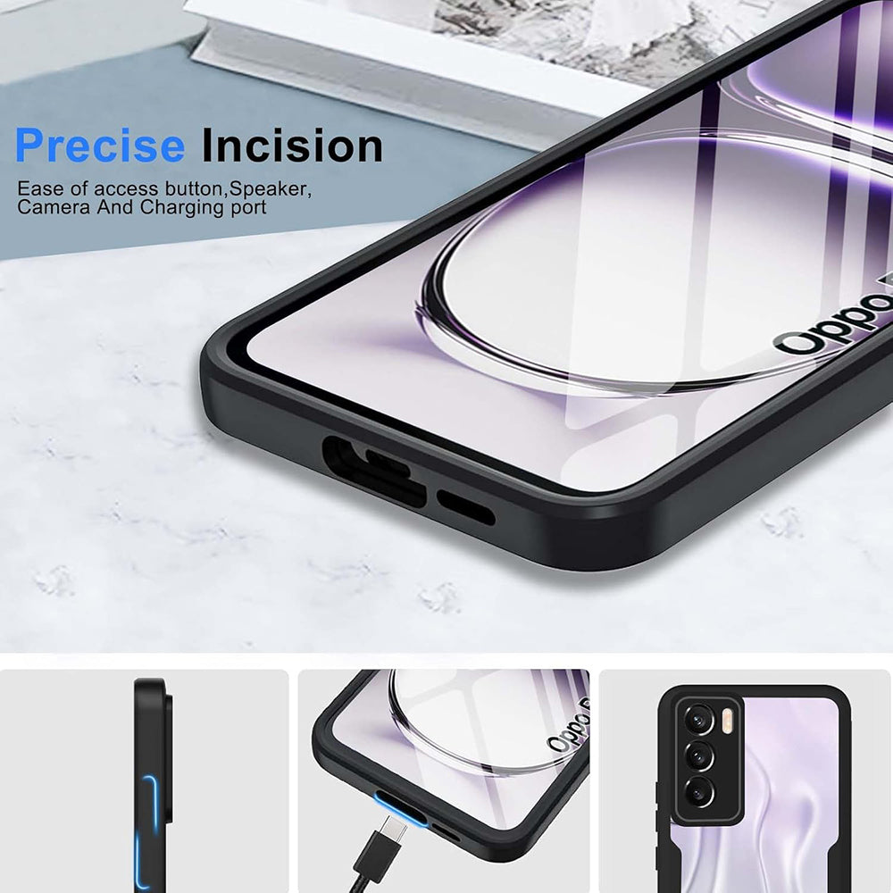 Coque pour Oppo Reno12 Pro, Techsuit, ColorVerse 360, Noire