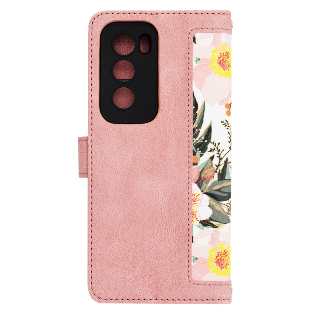 Hoes voor Oppo Reno12 Pro, Techsuit, FlipCraft, Roze