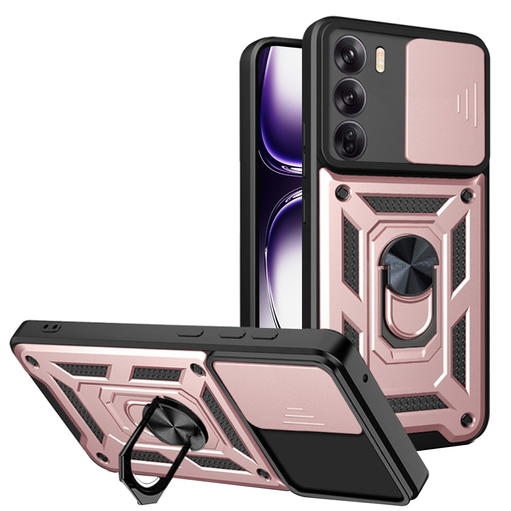 Coque pour Oppo Reno12, Techsuit, CamShield, Rose