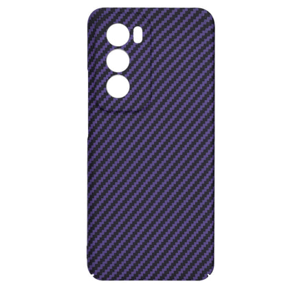 Hülle für Oppo Reno12, Techsuit, Carbonite FiberShell, Lila