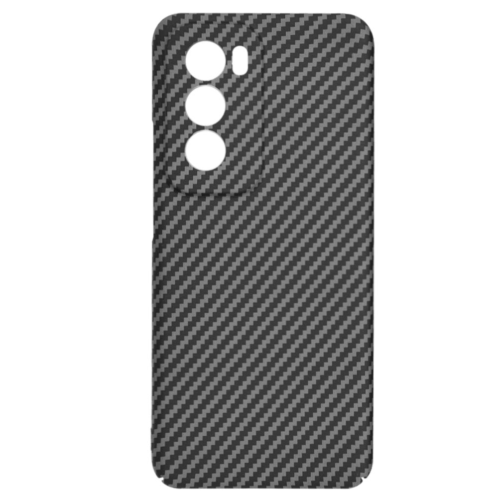 Hülle für Oppo Reno12, Techsuit, Carbonite FiberShell, Schwarz