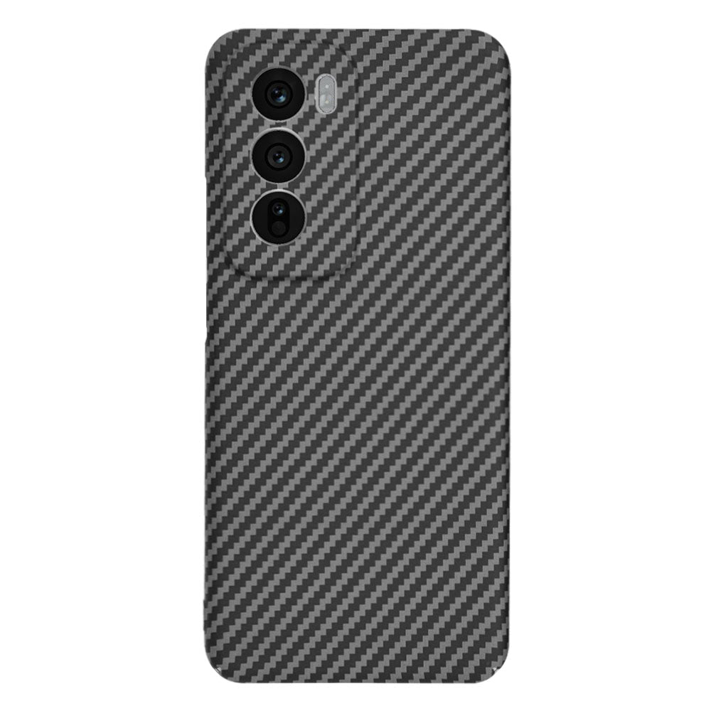 Hülle für Oppo Reno12, Techsuit, Carbonite FiberShell, Schwarz