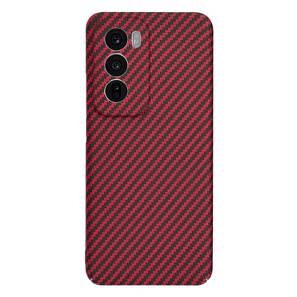 Coque pour Oppo Reno12, Techsuit, Carbonite FiberShell, Rouge