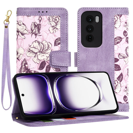Hoes voor Oppo Reno12, Techsuit, FlipCraft, Paars