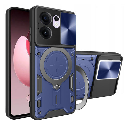 Hoesje voor Oppo Reno13 FS 5G / Reno13 F 4G / Reno13 F, Techsuit, CamGuard Pro, Blauw