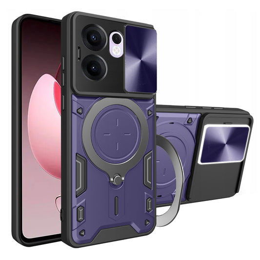 Hoesje voor Oppo Reno13 FS 5G / Reno13 F 4G / Reno13 F, Techsuit, CamGuard Pro, Paars