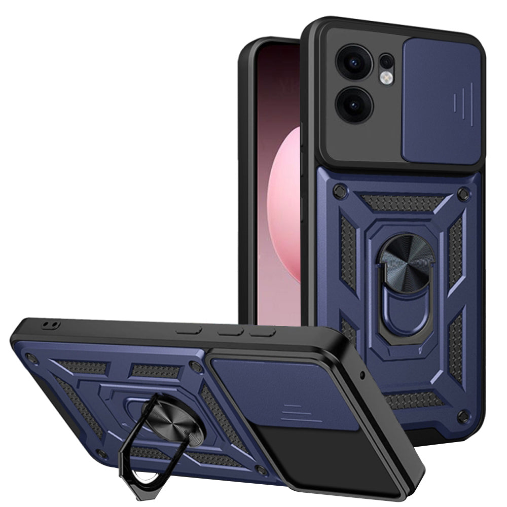Coque pour Oppo Reno13 FS 5G / Reno13 F 4G / Reno13 F, Techsuit, CamShield, Bleue