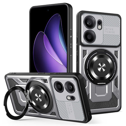 Hülle für Oppo Reno13 FS 5G / Reno13 F 4G / Reno13 F, Techsuit, RuggedCam, Grau