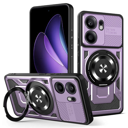 Case for Oppo Reno13 FS 5G / Reno13 F 4G / Reno13 F, Techsuit, RuggedCam, Purple