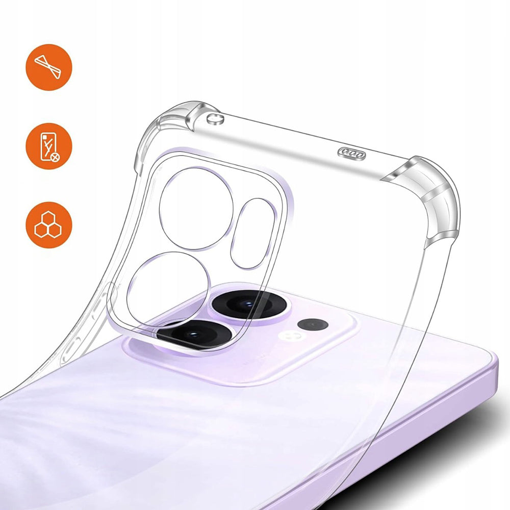 Hoesje voor Oppo Reno13 FS 5G / Reno13 F 4G / Reno13 F, Techsuit, Schokbestendig Helder, Transparant
