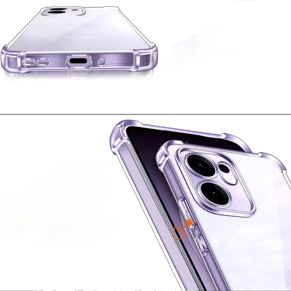Hoesje voor Oppo Reno13 FS 5G / Reno13 F 4G / Reno13 F, Techsuit, Schokbestendig Helder, Transparant