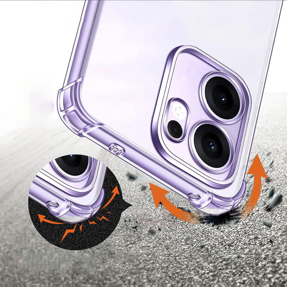 Hoesje voor Oppo Reno13 FS 5G / Reno13 F 4G / Reno13 F, Techsuit, Schokbestendig Helder, Transparant