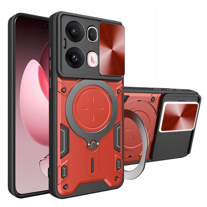 Hülle für Oppo Reno13 Pro, Techsuit, CamGuard Pro, Rot