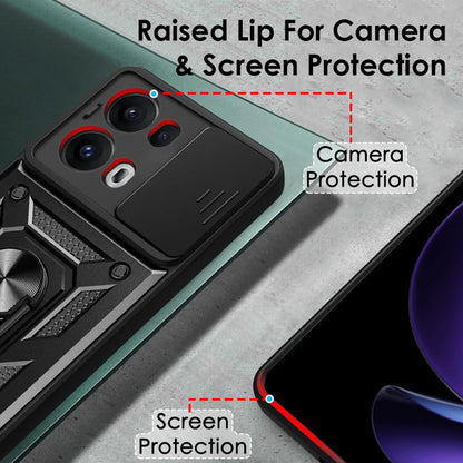 Coque pour Oppo Reno13 Pro, Techsuit, CamShield, Vert