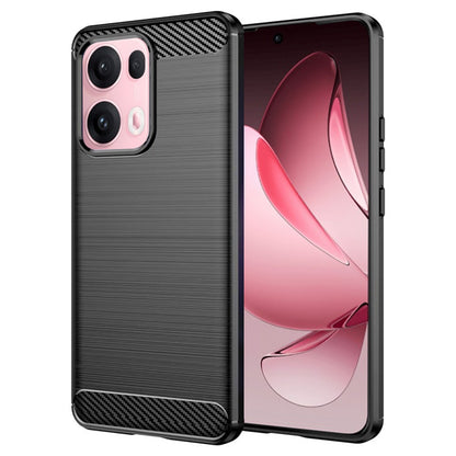 Hülle für Oppo Reno13 Pro, Techsuit, Carbon, Schwarz