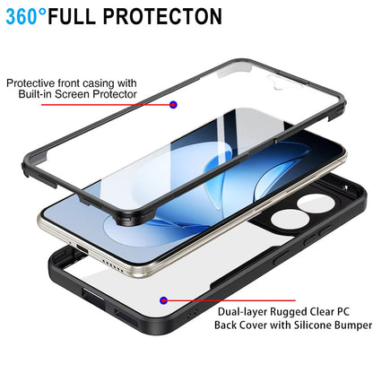 Coque pour Oppo Reno13 Pro, Techsuit, ColorVerse 360, Bleue