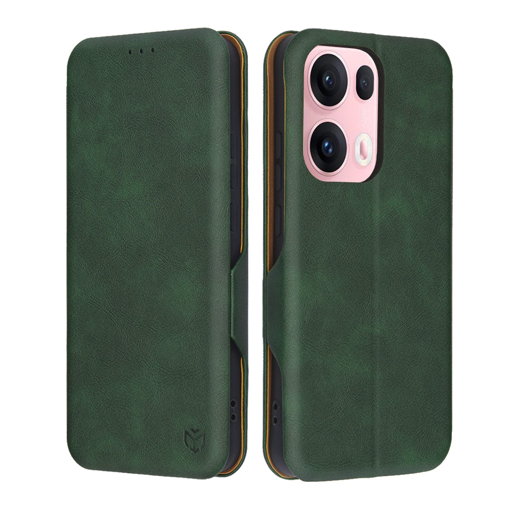 Coque pour Oppo Reno13 Pro, Techsuit, Safe Wallet Plus, Vert