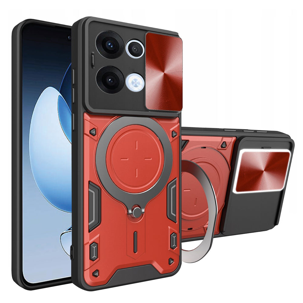 Hülle für Oppo Reno13, Techsuit, CamGuard Pro, Rot