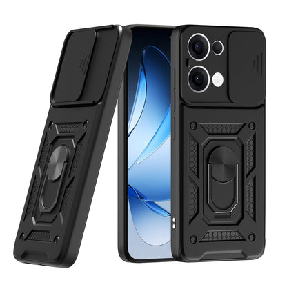 Hülle für Oppo Reno13, Techsuit, CamShield, Schwarz