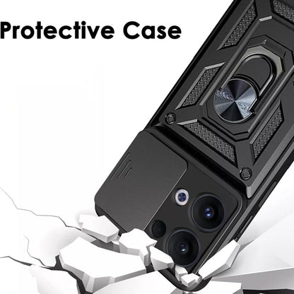 Hülle für Oppo Reno13, Techsuit, CamShield, Schwarz