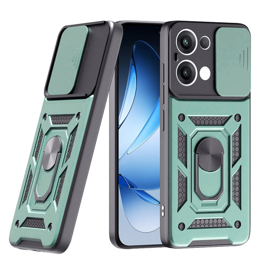 Hülle für Oppo Reno13, Techsuit, CamShield, Grün