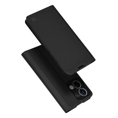 Hoes voor Oppo Reno13, Techsuit, Magskin Book, Zwart