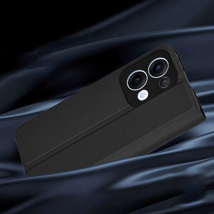 Hoes voor Oppo Reno13, Techsuit, Magskin Book, Zwart