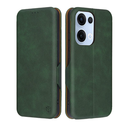 Hülle für Oppo Reno13, Techsuit, Safe Wallet Plus, Grün