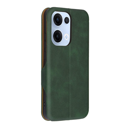 Hülle für Oppo Reno13, Techsuit, Safe Wallet Plus, Grün