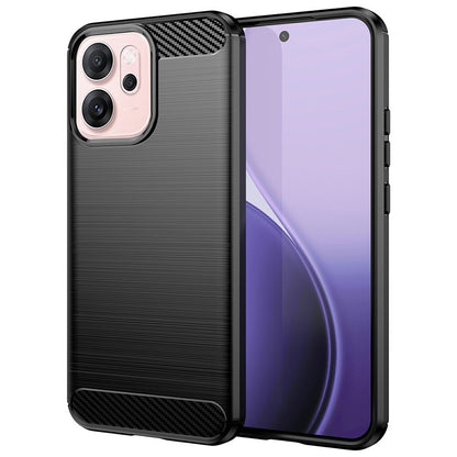 Coque pour Oppo Reno14 F, Techsuit, Carbone, Noire