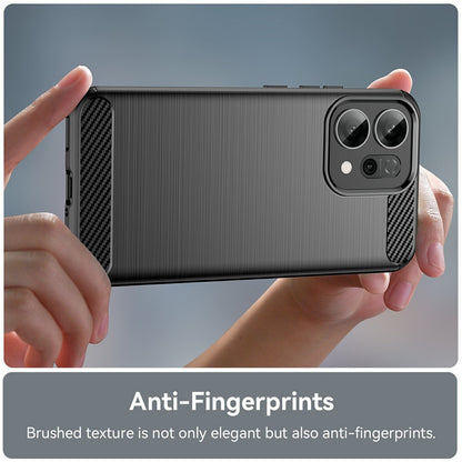 Coque pour Oppo Reno14 F, Techsuit, Carbone, Noire