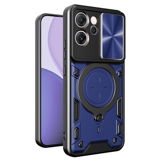 Hoes voor Oppo Reno14 FS 5G / Reno14 F, Techsuit, CamGuard Pro, Blauw