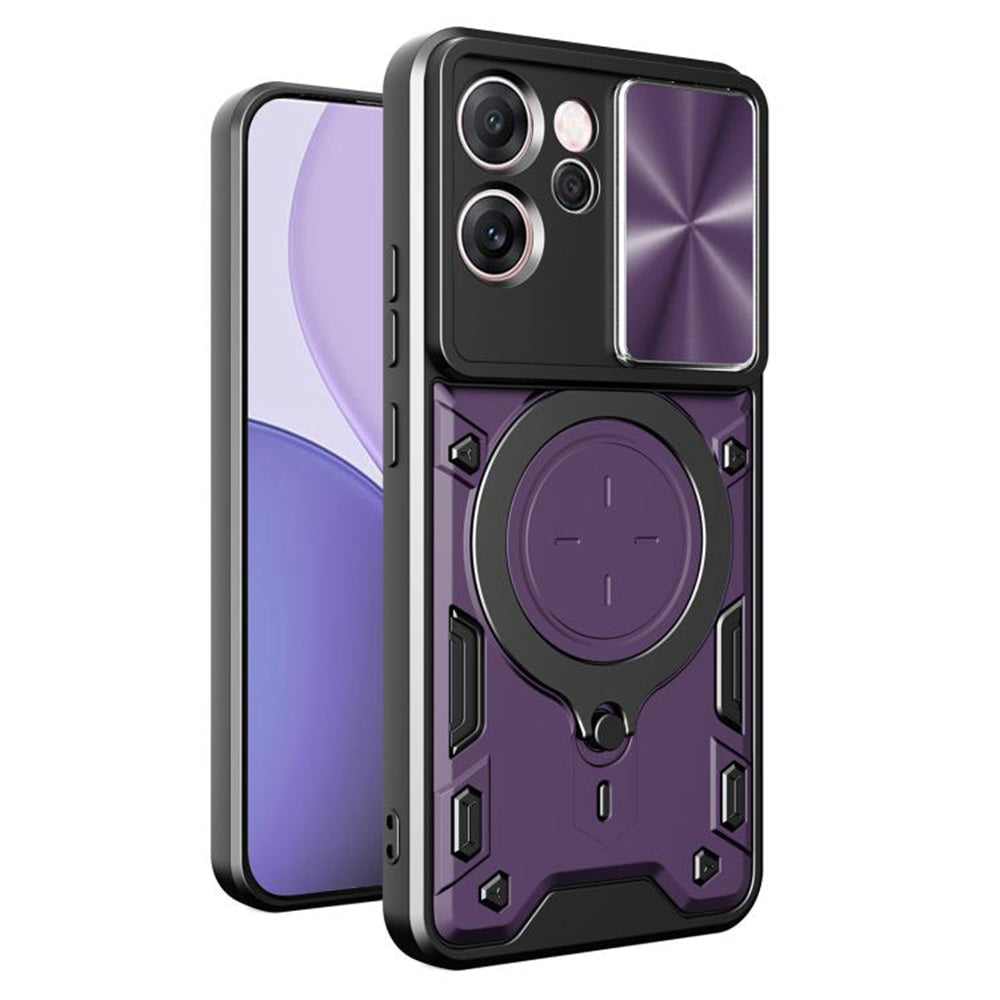 Coque pour Oppo Reno14 FS 5G / Reno14 F, Techsuit, CamGuard Pro, Violet