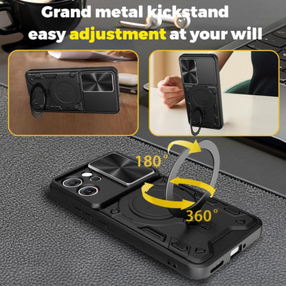 Hülle für Oppo Reno14 FS 5G / Reno14 F, Techsuit, CamGuard Pro, Schwarz