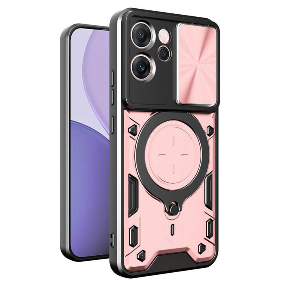 Hülle für Oppo Reno14 FS 5G / Reno14 F, Techsuit, CamGuard Pro, Rosa