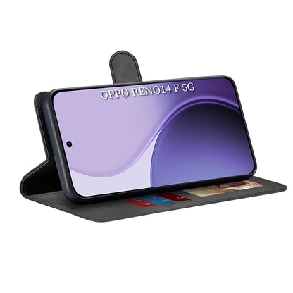 Coque pour Oppo Reno14 FS 5G / Reno14 F, Techsuit, Diary Book, Noire