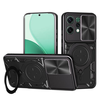 Hoes voor Oppo Reno14, Techsuit, CamGuard Pro, Zwart