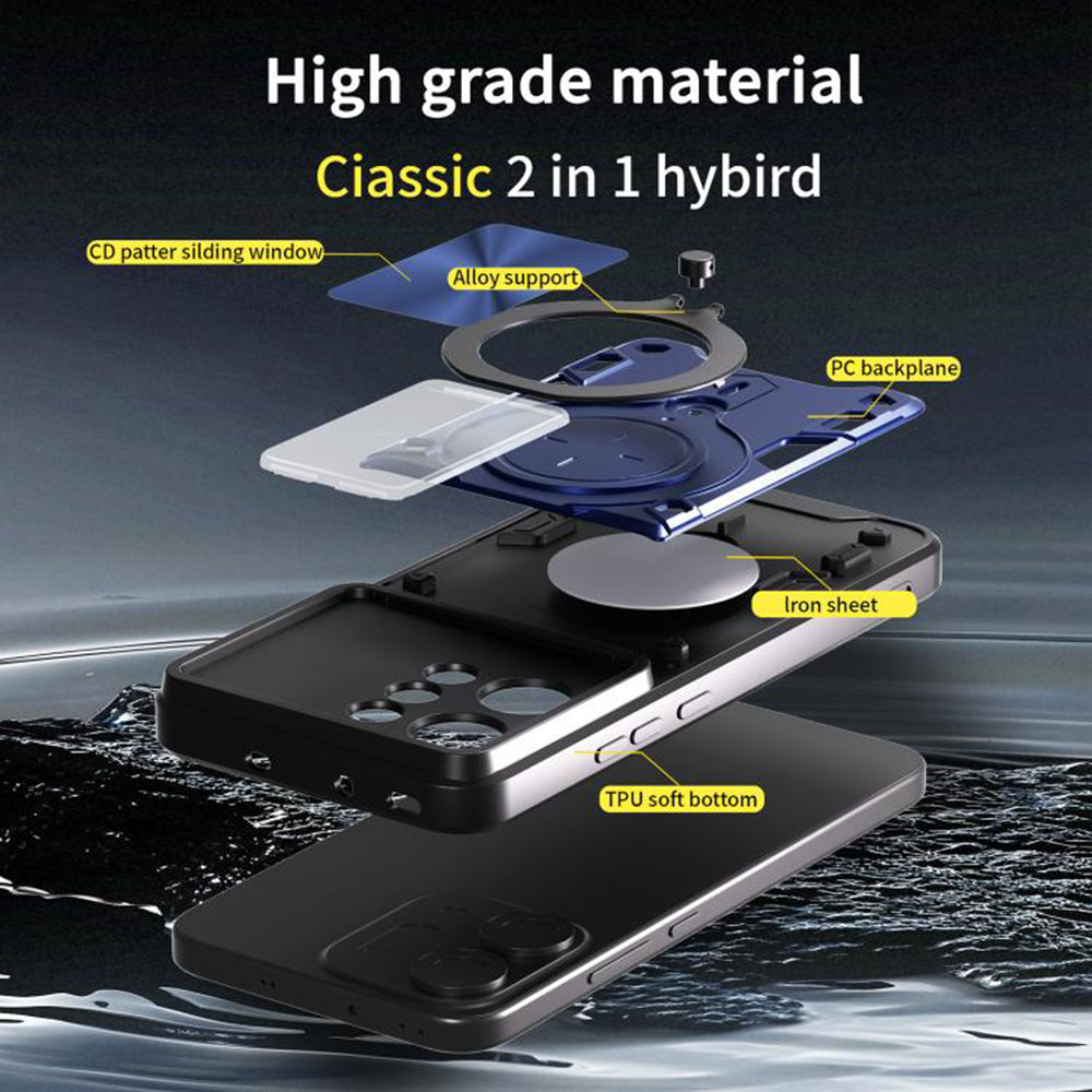 Hoes voor Oppo Reno14, Techsuit, CamGuard Pro, Zwart