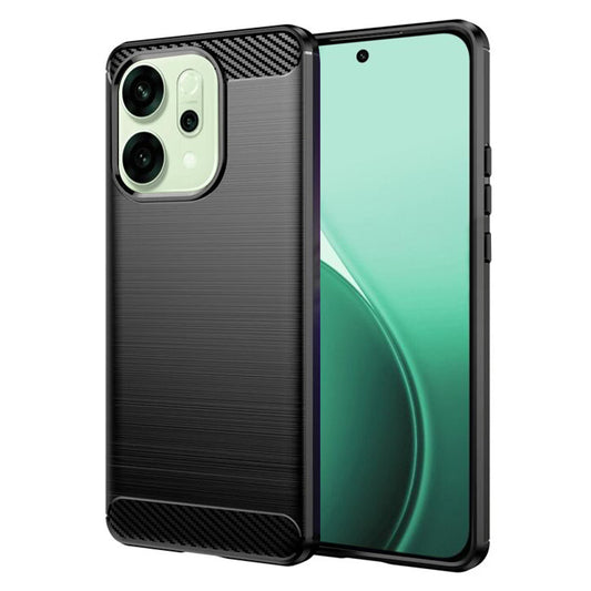 Hoes voor Oppo Reno14, Techsuit, Carbon, Zwart