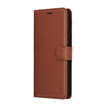 Hoes voor Oppo Reno14, Techsuit, Leather Folio, Bruin