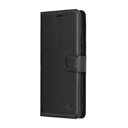 Hoes voor Oppo Reno14, Techsuit, Leather Folio, Zwart