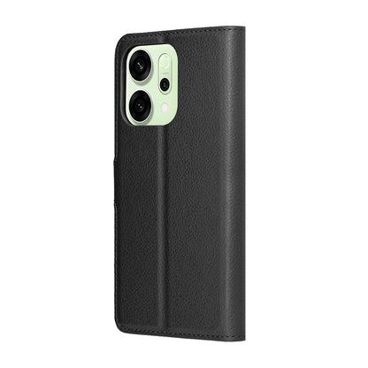 Hoes voor Oppo Reno14, Techsuit, Leather Folio, Zwart