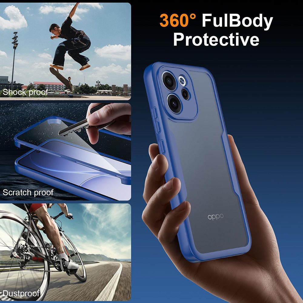 Hülle für Oppo Reno15 FS / Reno15 F, Techsuit, ColorVerse 360, Blau