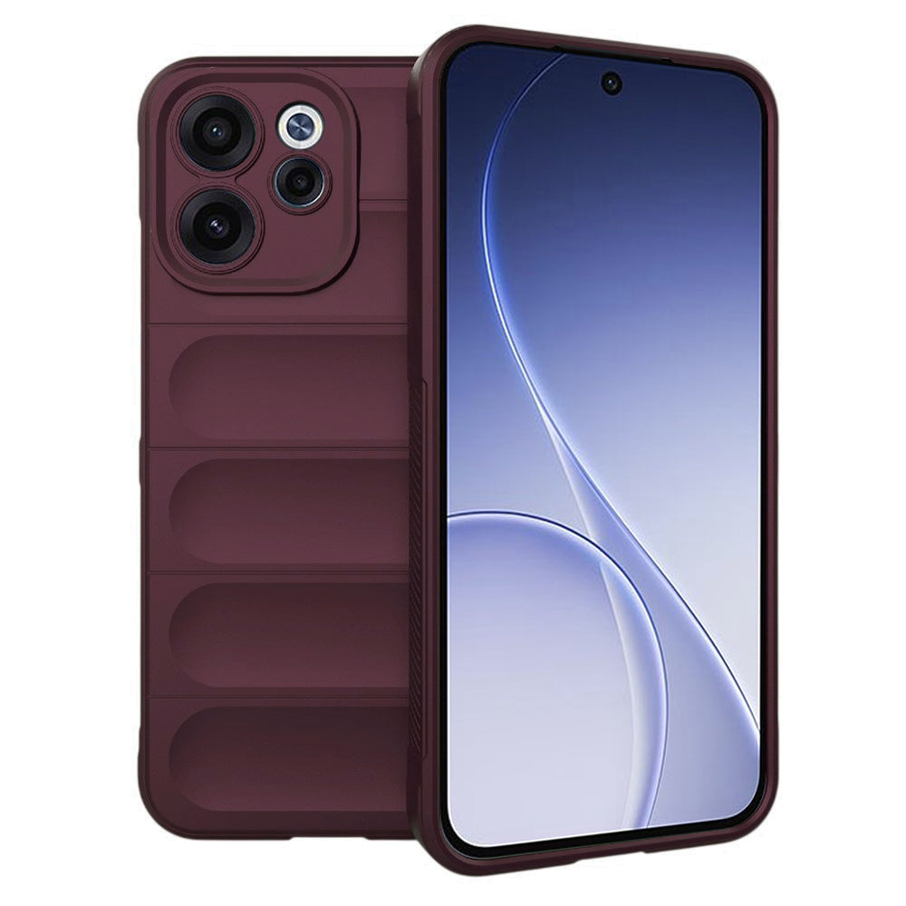 Hülle für Oppo Reno15 FS / Reno15 F, Techsuit, Magic Shield, Weinrot