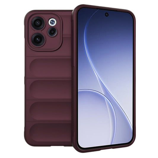 Hoesje voor Oppo Reno15 FS / Reno15 F, Techsuit, Magic Shield, Wijnrood