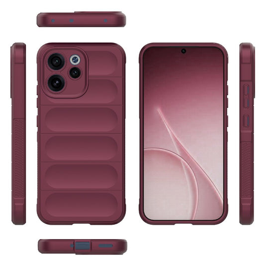 Hoesje voor Oppo Reno15 FS / Reno15 F, Techsuit, Magic Shield, Wijnrood